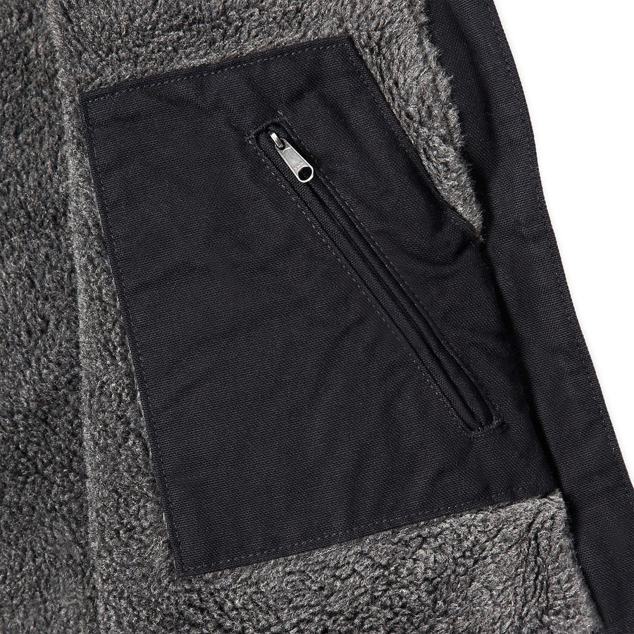 SHERPA LINED MOCK NECK WESTE- RELAXED FIT WASHED w*