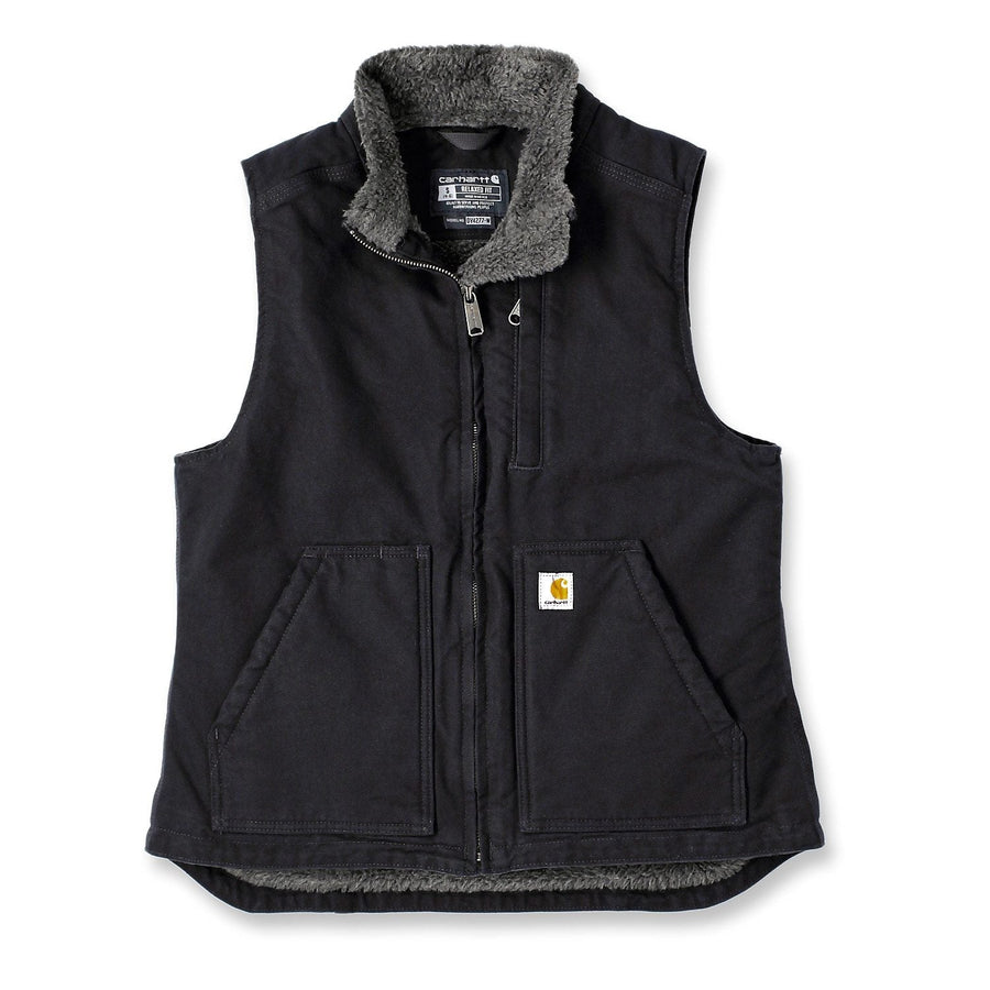 SHERPA LINED MOCK NECK WESTE- RELAXED FIT WASHED w*