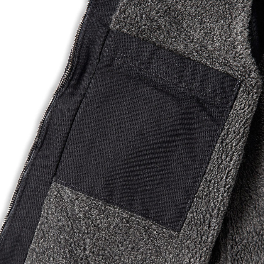 SHERPA LINED MOCK NECK WESTE- RELAXED FIT WASHED w*