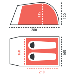 Topeka 2 - 2 Personen Zelt | S4 Supplies