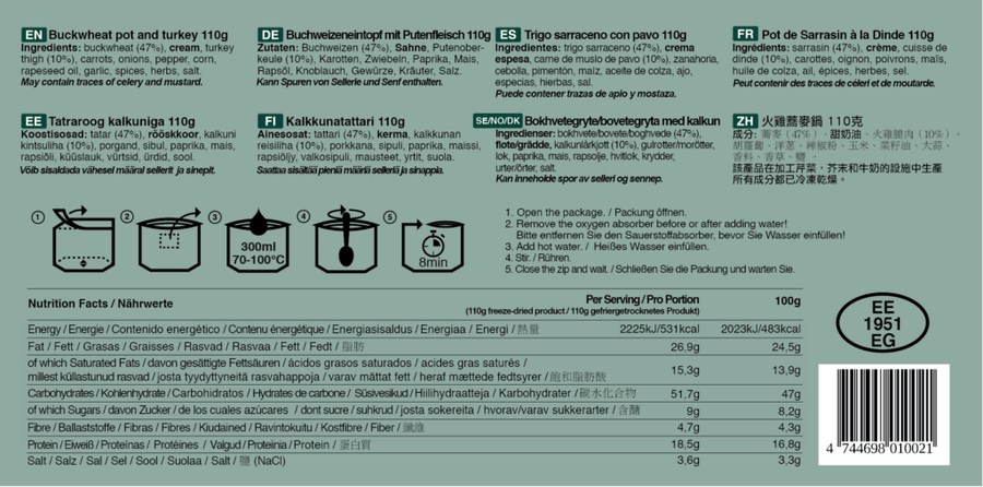 Buchweizen & Truthahn Eintopf